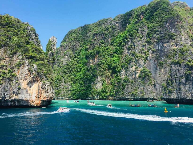 From Phi Phi: Full Day 7 Island Tour by Longtail with Sunset - Full-day route breakdown: Monkey Beach to sunset